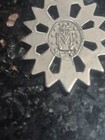 VINTAGE Miraculous Medal Sterling Silver Marcasite Religious Pendant W/chain  — photo 5