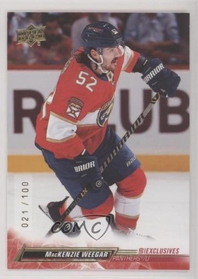 2022-23 Upper Deck Series 1 UD Exclusives 21/100 Mackenzie Weegar #79 10o8