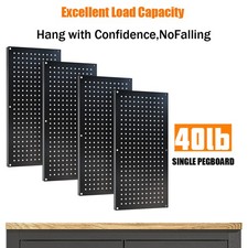 Metal Pegboard Panels 4 Packs 32"x16" Wall Organizer for Garage Tool Storage NEW