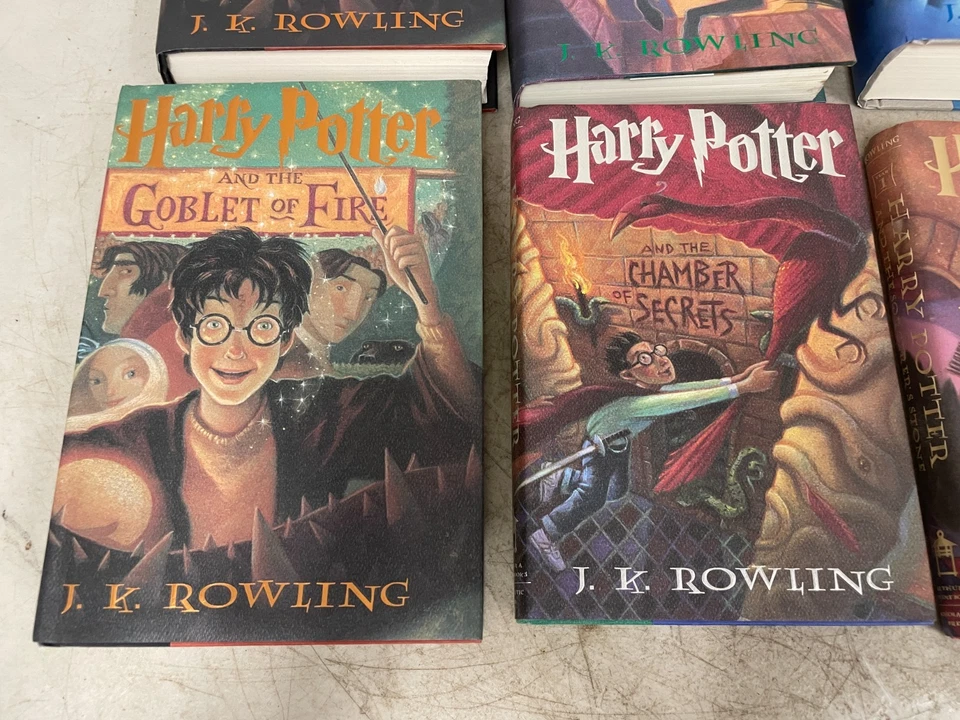 Set of 6 HC DJ All First Editions 1st Print Harry Potter J K Rowling Foto 2 de 4