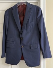 Sartoria Partenopea Super 150's Wool Pinstripe Sport Coat Men Sz 40R