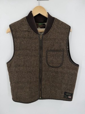 Denim & Supply Polo Ralph Lauren Wool Vest Men s Medium Camo Lined Talon Zipper