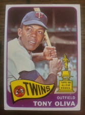 1965 Topps - Tony Oliva #340 Rookie Cup card (RC). rookie card picture