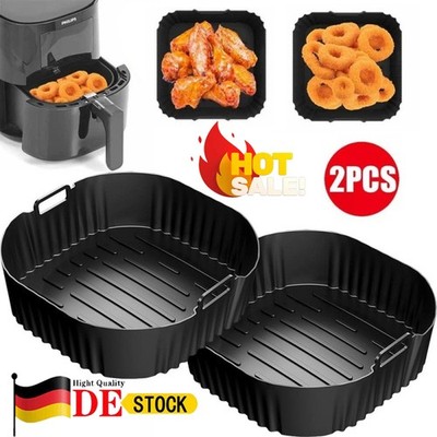 2 Stück Silikonform Heißluftfritteuse für Cosori TurboBlaze Air-Fryer Zubehör DE