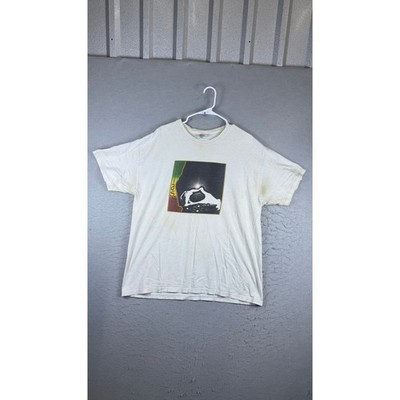 Hanes T-Shirt Mens XL White Fair Selassie Graphic Vintage Heavyweight Cotton