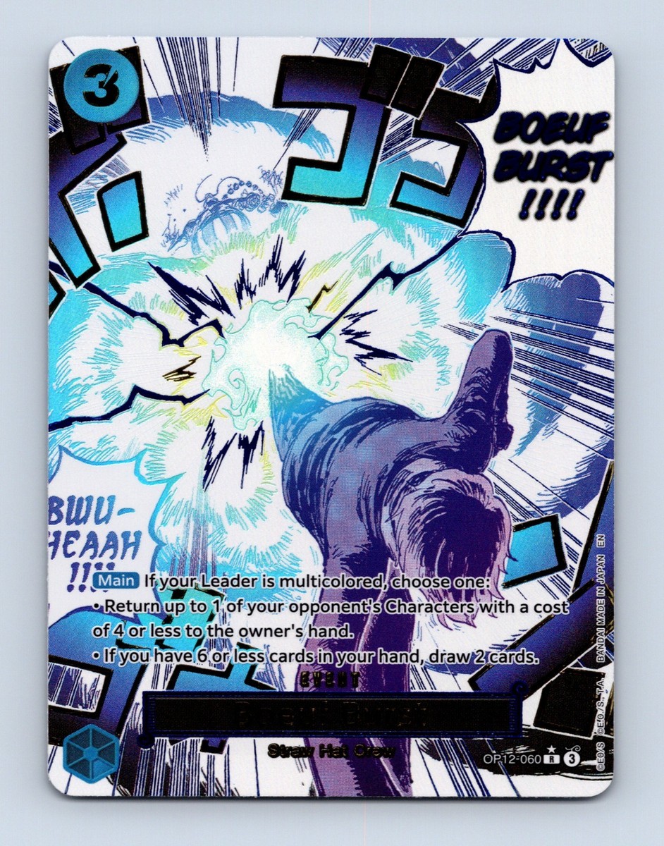 Boeuf Burst OP12-060 Alternate Art One Piece Card English Legacy