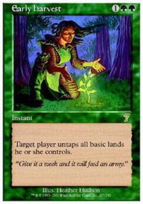 1x Early Harvest Moderate Play MTG Magic - Kid Icarus -