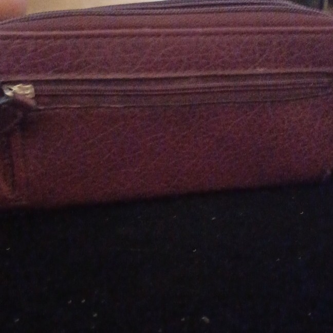 Purple Solid Pattern Zip-Around Women's Wallet wi… - image 6