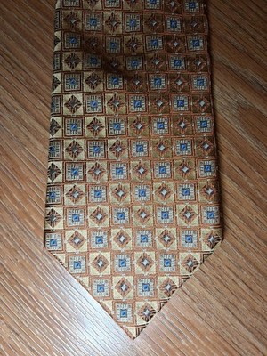 Robert Talbott Best Of Class Silk Tie Gold Geometric Wide