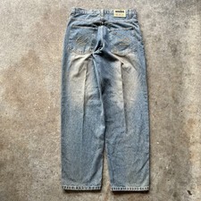 Vintage Webs Jeans 34x34 Baggy Skater Hip Hop Embroidered Y2K Wide Leg Grunge