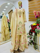 Designer Indian Wedding Dress Pakistani Bollywood Top Sharara New Party Wear