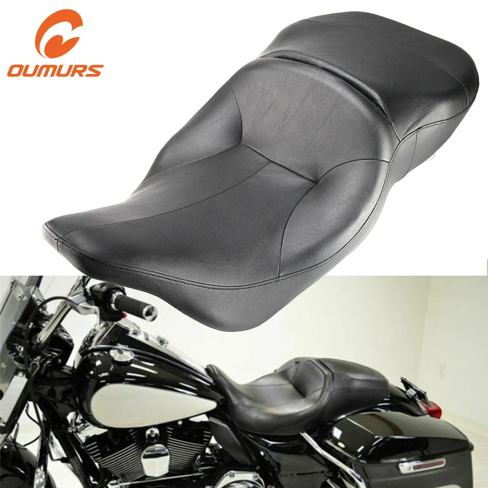 Electra Glide For Harley Touring Classic 1997-2007 Пассажирское сиденье для водителя Low-Pro - Изображение 2 из 4