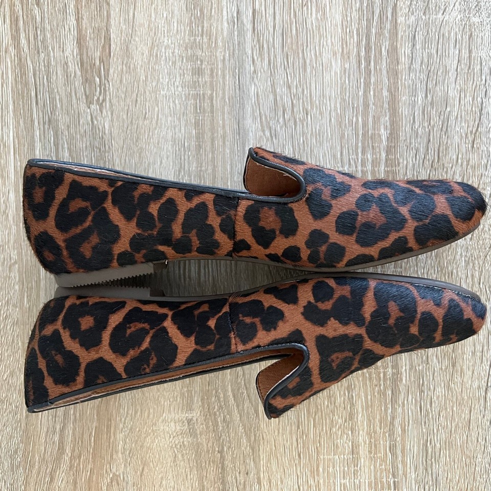 Cole Gentle Soul Eugene Leather Leopard Print Loafer Slip On