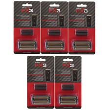5x BaByliss Pro FX3 Replacement Foil Head for FX3 Shaver - Black FXX3RFB