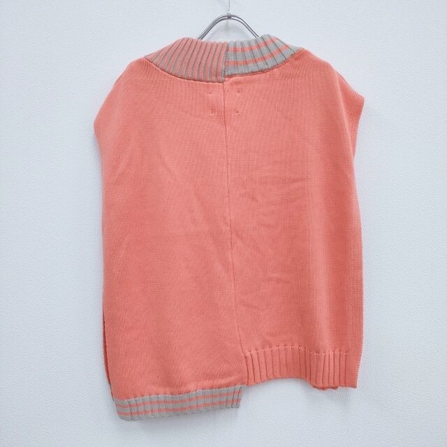 AMERI ASYMMETRICAL VEST WITH SHIRT Set F Blouse shirt Gray orange 