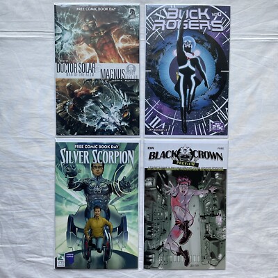 Doctor Solar Man of the Atom Magnus Robot Hunter, Buck Roger, Silver Scorpion