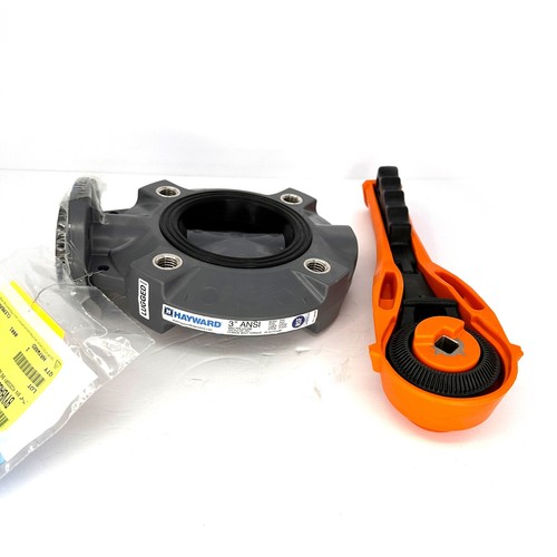 Hayward BYV1103A0ELI00 3" PVC Butterfly Valve, ANSI 150 PSI Wafer Style - Picture 10 of 16