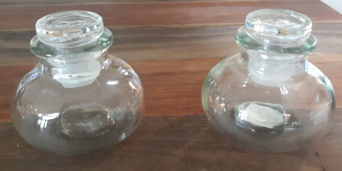 Pier One Imports Set Of 2 Vintage Small Apothecary Glass Jars eBay