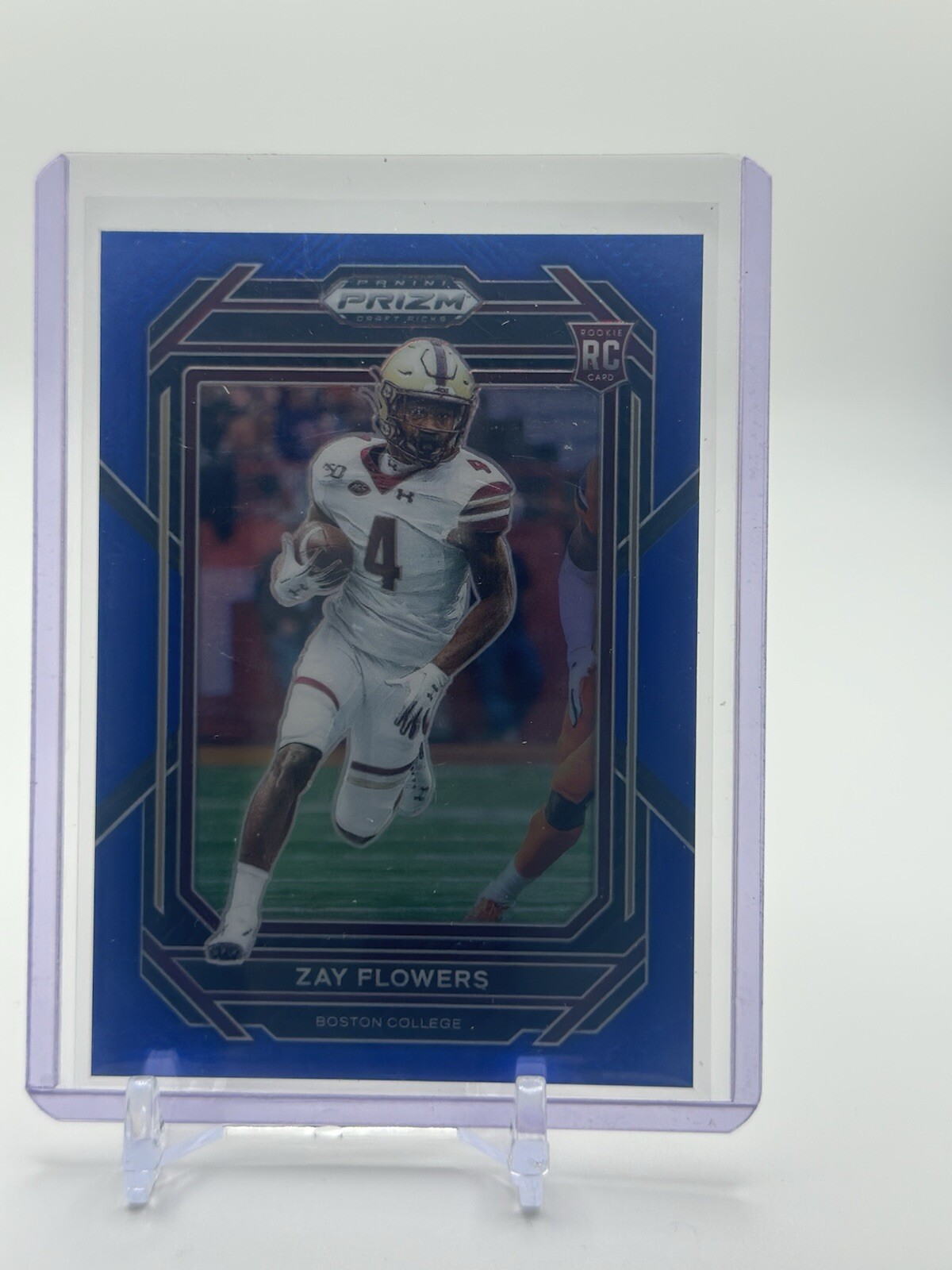 2023 Panini Prizm Draft Picks - Zay Flowers #143 Blue Prizm /199 (RC)