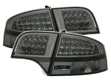 ALL SMOKED LED TAIL LIGHTS FOR AUDI A4 B7 11/2004-11/2007 NICE GIFT REAR LAMPS - Picture 1 of 3