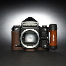 Handmade Cowhide Camera Half Case Bag Cover Protection Fit For Pentax 67 6X7 TTL