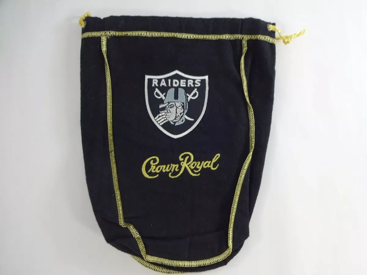 Custom Crown Royal 750 ml Bag Medium Sz 8 Black Las Vegas Raiders Skull Bag  au1 | eBay