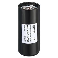 Motor Start Capacitor 850-1020uF/Mfd 125V 50/60Hz CD60 Run Capacitor