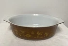 Vintage PYREX Oval Casserole Dish 2 1/2 - 2.5 QT Early American Pattern #045