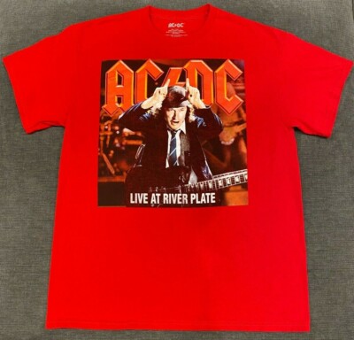AC/DC Live T-Shirt MEN'S LARGE L Classic Rock Band Concert Tour Retro ...