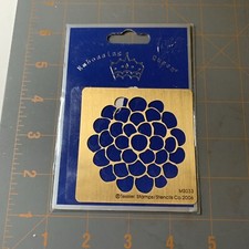 Embossing Queen Solid Brass FLOWER Stencil MS033