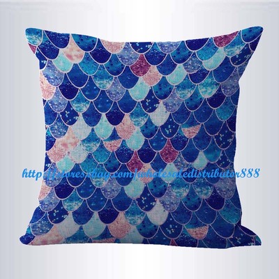 mermaid scale pillow