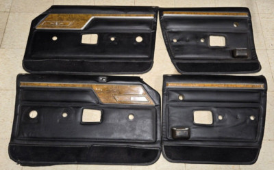 1980-88 AMC Eagle Door Panel Complete Set Driver/Passenger, Front/Rear, Black