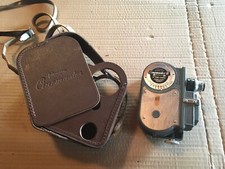 VINTAGE CINEMASTER II MOVIE CAMERA 8MM CINE MODEL G-8 w/ original leather case