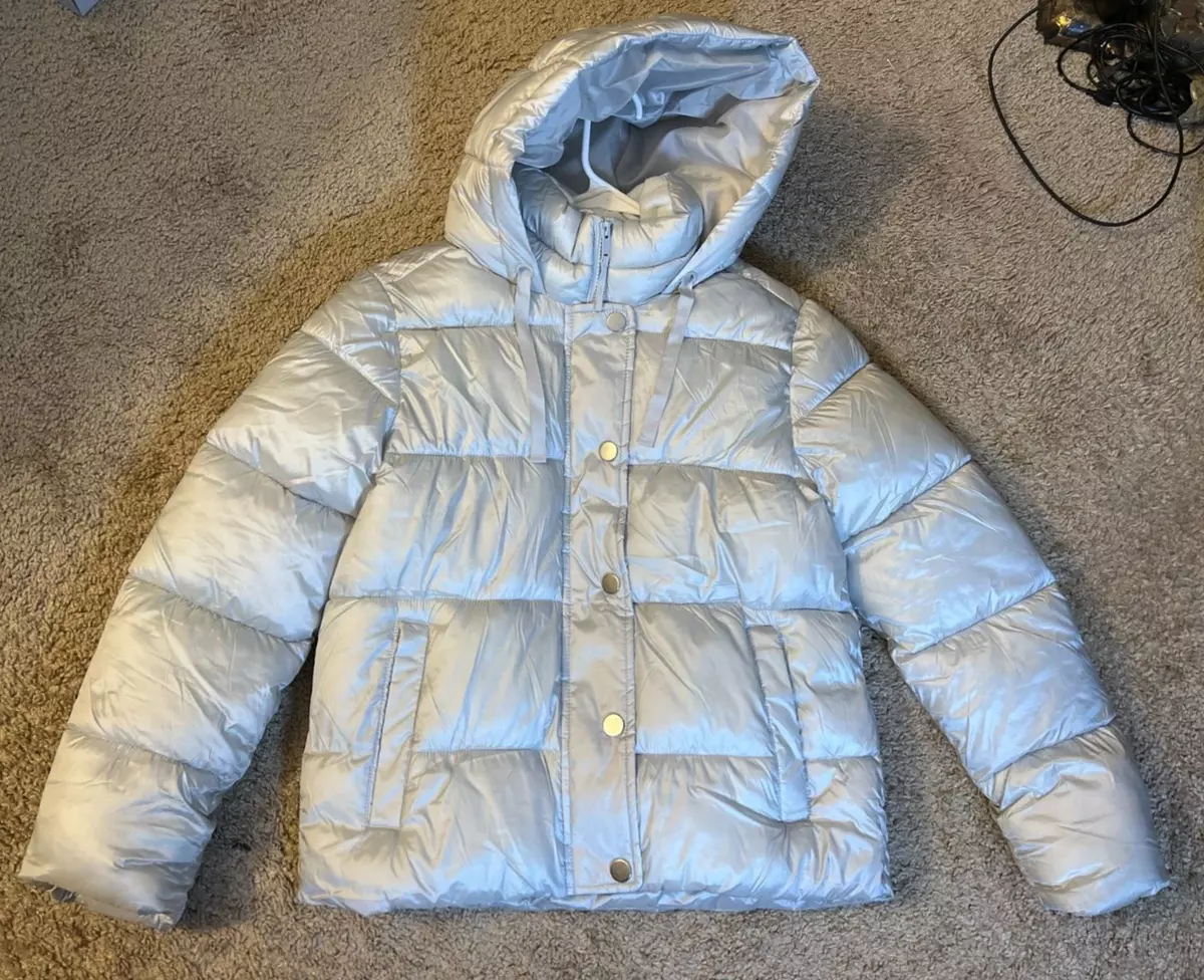 Gap silver hotsell puffer jacket