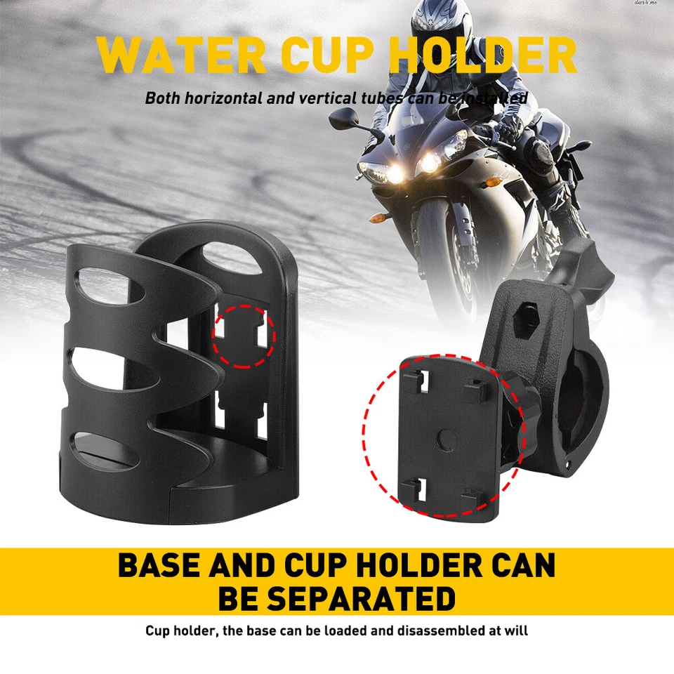 Adjustable Handlebar Motorcycle Holder Cup Drink Bottle Water Mount Fit ATV Bike - Image 4 of 4