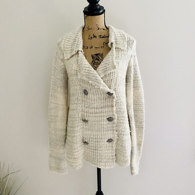 double breasted sweater jacket