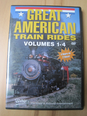 DVD - GREAT AMERICAN TRAIN RIDES - VOLUMES  1-4  - EISENBAHN DVD