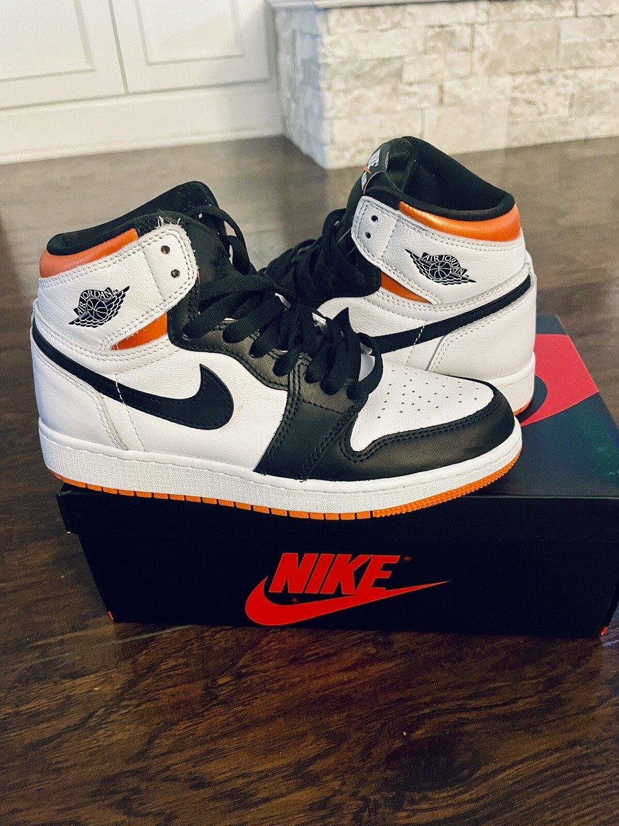 Nike Air Jordan Retro High OG GS Electro Orange Youth Fits