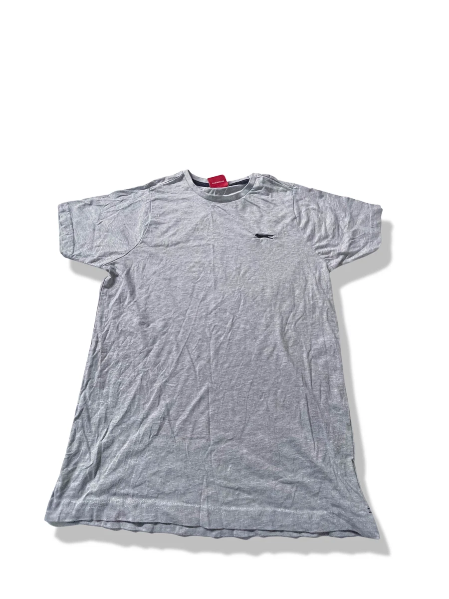 Slazenger Maglietta Uomo A V Manica Corta – 100% Cotone – Tinta Unita Con Logo Ricamato - 5