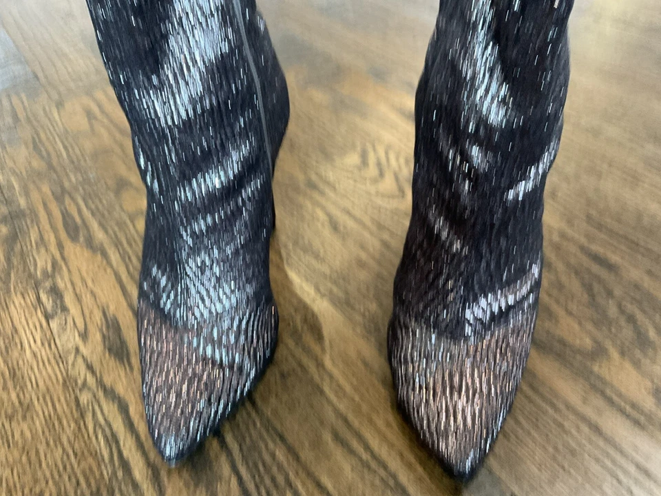 Jessica Simpson Laira Metallic Brown Sparkle Fashion Booties Zip Women's US  7 - Image 4 of 4