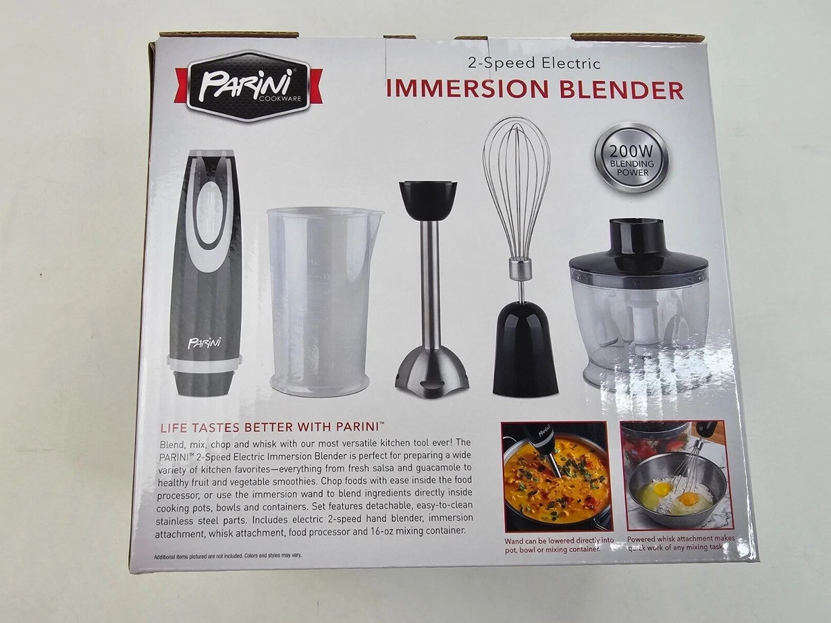 NEW PARINI 2SPEED ELECTRIC IMMERSION BLENDER