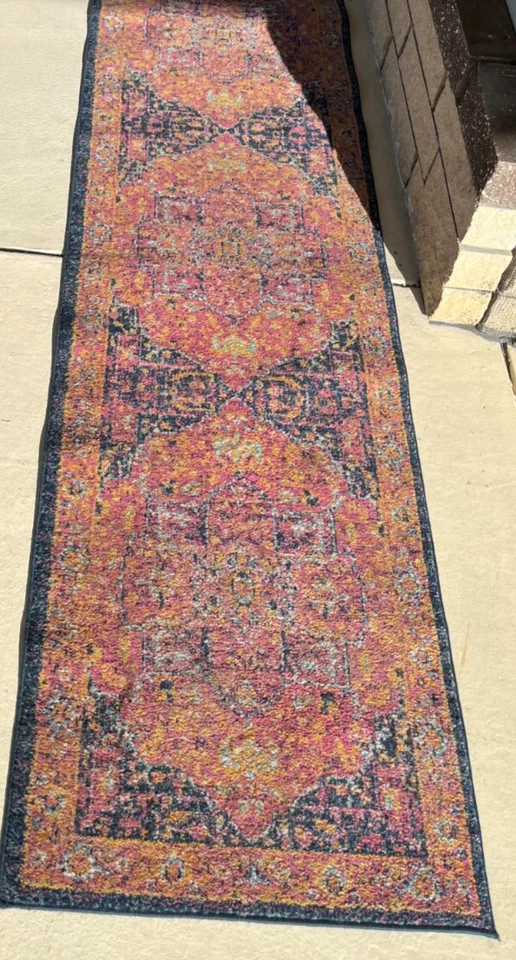 Tapete SAFAVIEH Evoke Collection laranja fúcsia 15' longo tapete corredor X 25,5" - Imagem 4 de 4