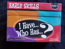 I Have. Who Has Early Skills Game for Grade K Teacher Created Interactive Cards