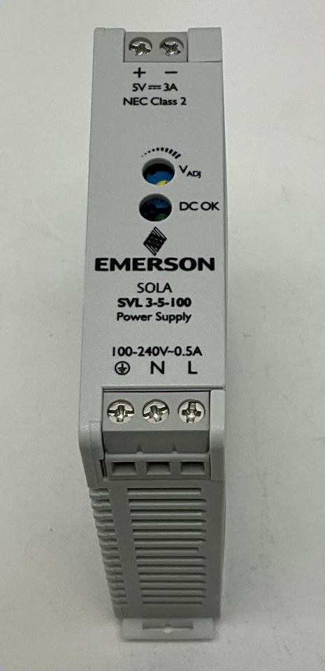 Fuente de alimentación Emerson SVL 3-5-100 15W 5V DIN 100-240 VAC Foto 3 de 4