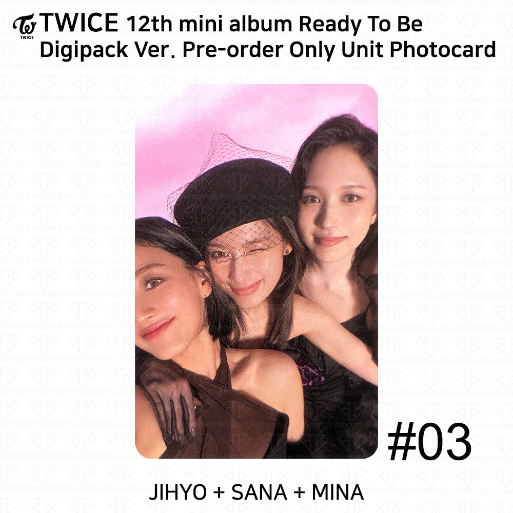 TWICE 12th Mini Album Ready To Be Unit Group Photocard POB KPOP K
