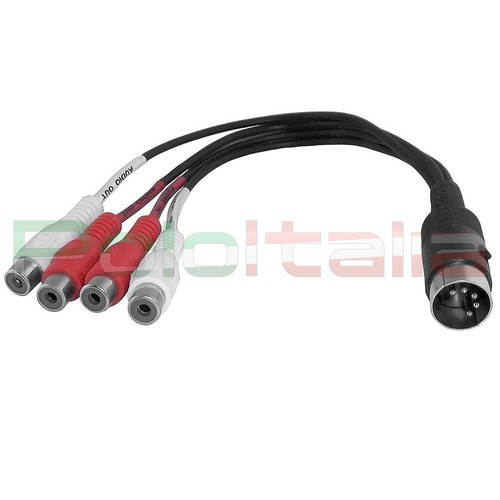 Cavo Sdoppiatore Y DIN 5 Pin Maschio A 2 Femmine - Adattatore In PVC 0,5 M