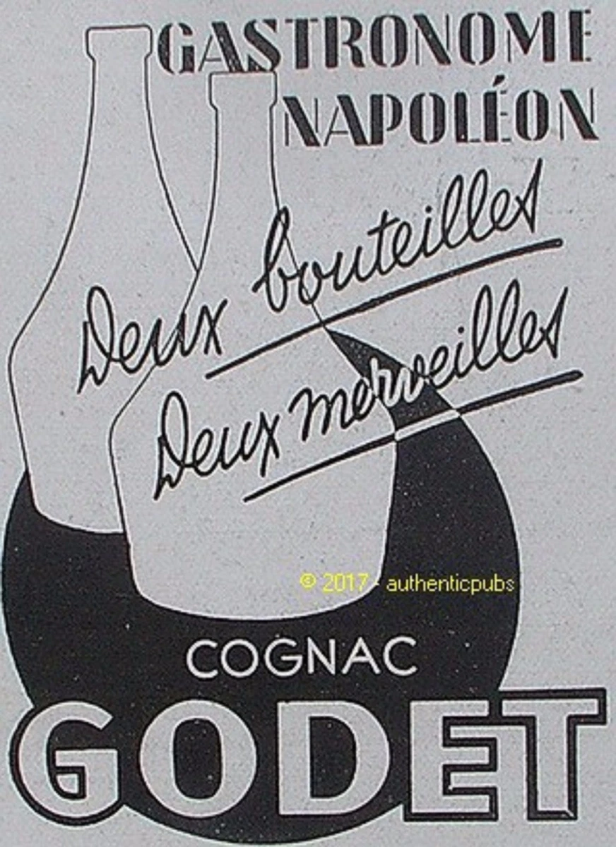 Пару постеров старой рекламы алкоголя. Коньяк Godet. Пару постеров старой рекламы алкоголя. Коньяк Godet. История,Алкоголь,Крепкие напитки,Реклама