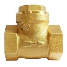 Solid Brass 3/4 Inch Horizontal Swing Check Valve 3/4" Female Thread DN20 Non...