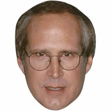 Chevy Chase Grey Hair Celebrity Mask, Flat Card Face