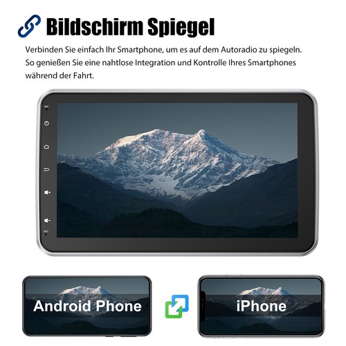 DAB+ KAM 6+128G Android 14 Carplay Autoradio 1 DIN 360° Drehbar Bildschirm 8Kern - Bild 8 von 14